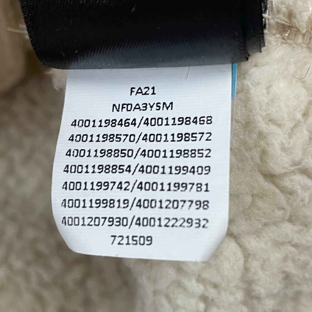 The North Face Cragmont Sherpa Fleece Jacket Womens Small Cream Full Zip Cozy - Picture 15 of 15